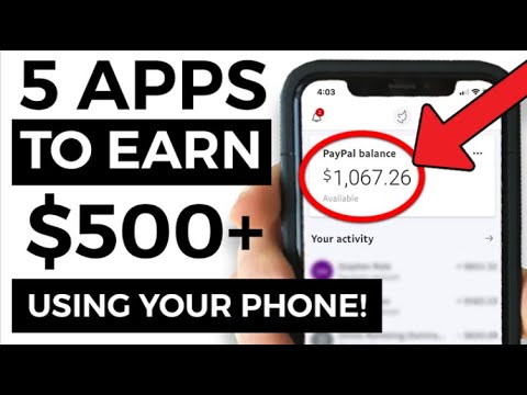 5 BEST Money Making Apps Using ONLY a Phone (2020)